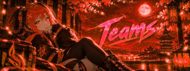 Team banner in Red